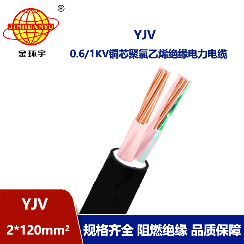 金環(huán)宇電線電纜 深圳電纜yjv銅芯電力電纜YJV 2x120平方